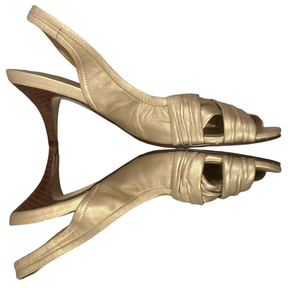 Cole Haan Gold Heels - Picture 10 of 15
